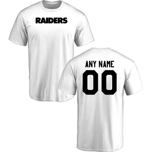 Men Oakland Raiders Design-Your-Own Short Sleeve Custom NFL T-Shirt->->Sports Accessory